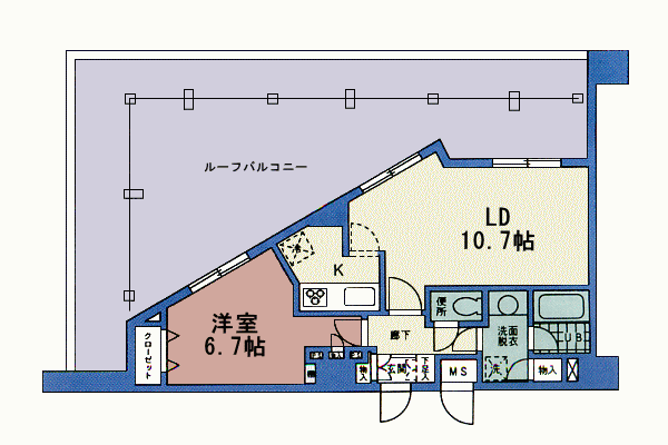 Oタイプ 1LDK 49.23m2