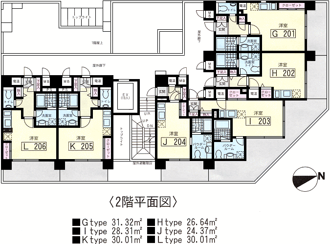 2階平面図