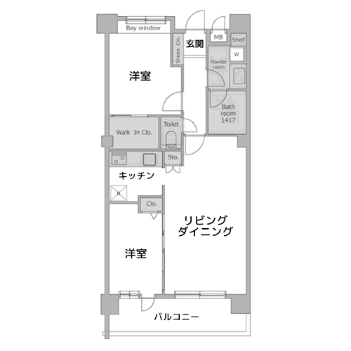 A1タイプ　間取り図