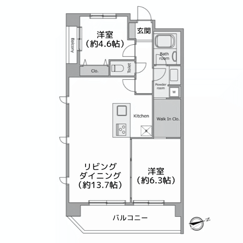 Sタイプ　間取り図