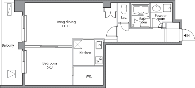 Lタイプ　間取り図