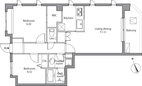 P2タイプ　間取り図