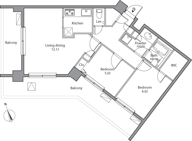 Tタイプ　間取り図