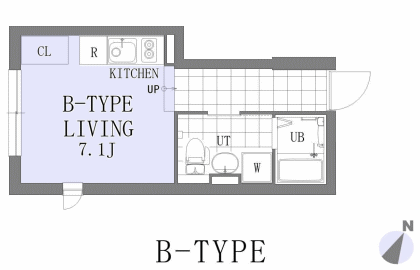 EXAM明大前　Bタイプ間取り図