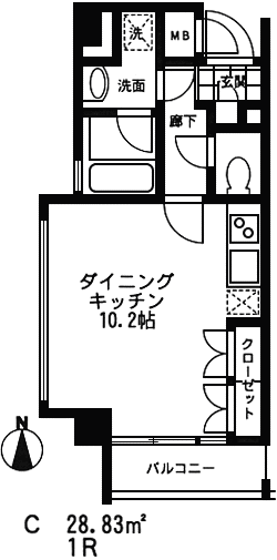 Cタイプ間取り図