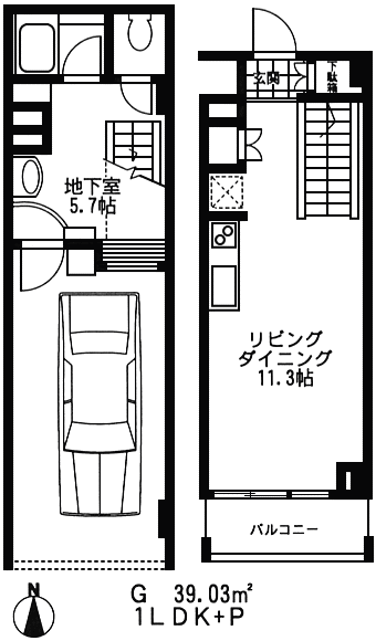 Gタイプ間取り図