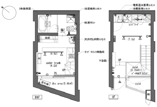 D号室　間取り図