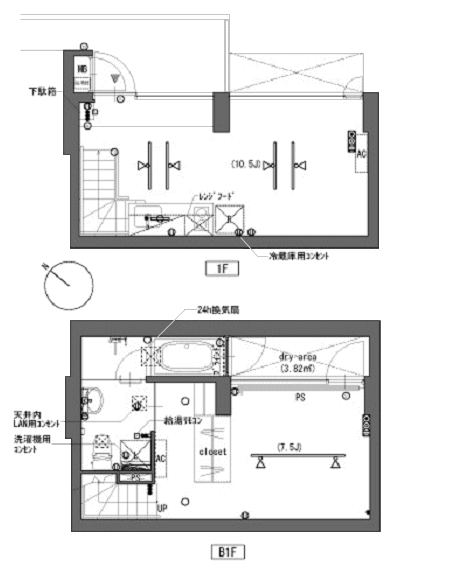 C号室　間取り図