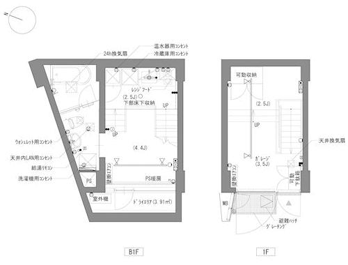 E号室　間取り図