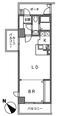 306号室　間取り図